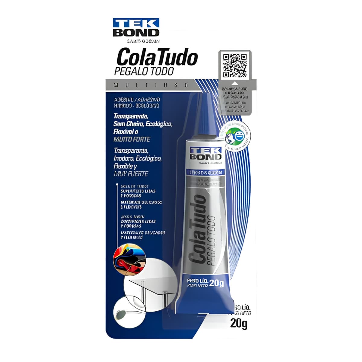 Cola Tudo Multiuso Blister 20g Tekbond