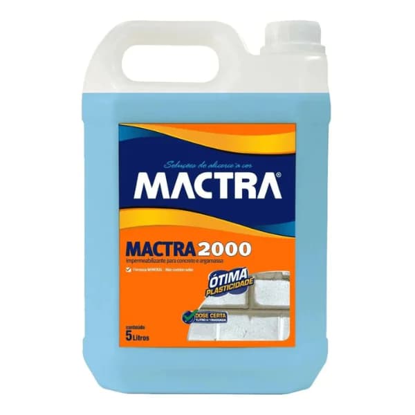 Impermeabilizante Para Argamassa E Concreto 2000 5L - Mactra