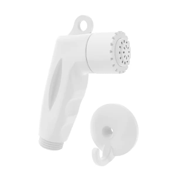 Ducha Branco S/ Gatilho C/ Crivo Branco Pop C/ Suporte Blister C/ 1 Peça - Blukit
