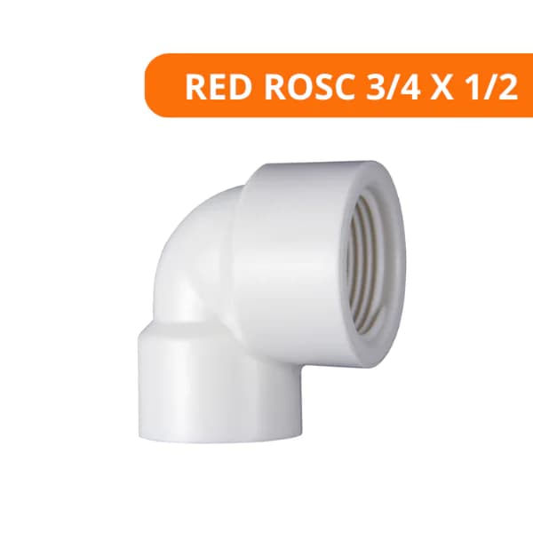 Joelho Redução Roscável 3/4 X 1/2 - Krona