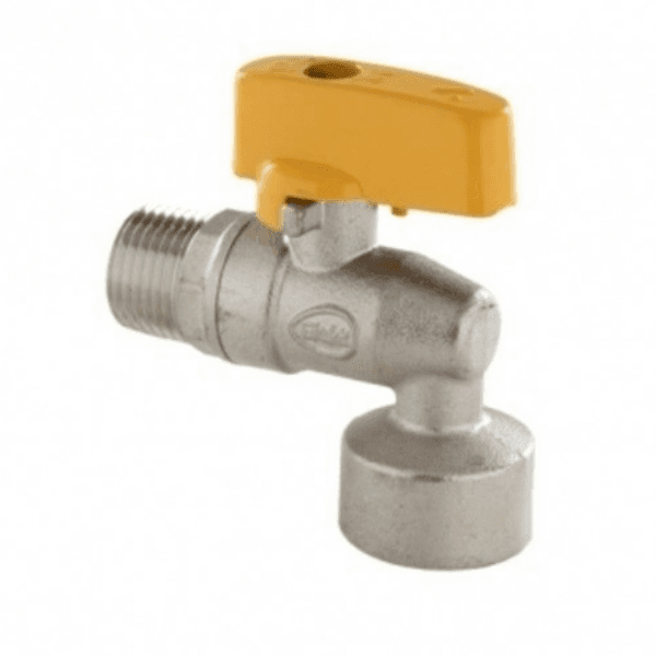 Registro Esfera 90 P/Gás 1/2 BSP (M) X 3/4 BSP (F) Blister C/ 1 Peça - Blukit