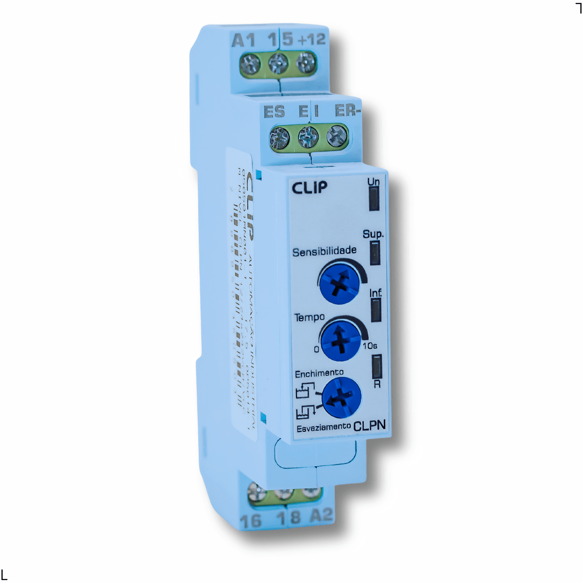 Monitor de Nível Clip CLPN Controle de Enchimento e Esvaziamento, 12Vcc ou 24–242Vca/Vcc