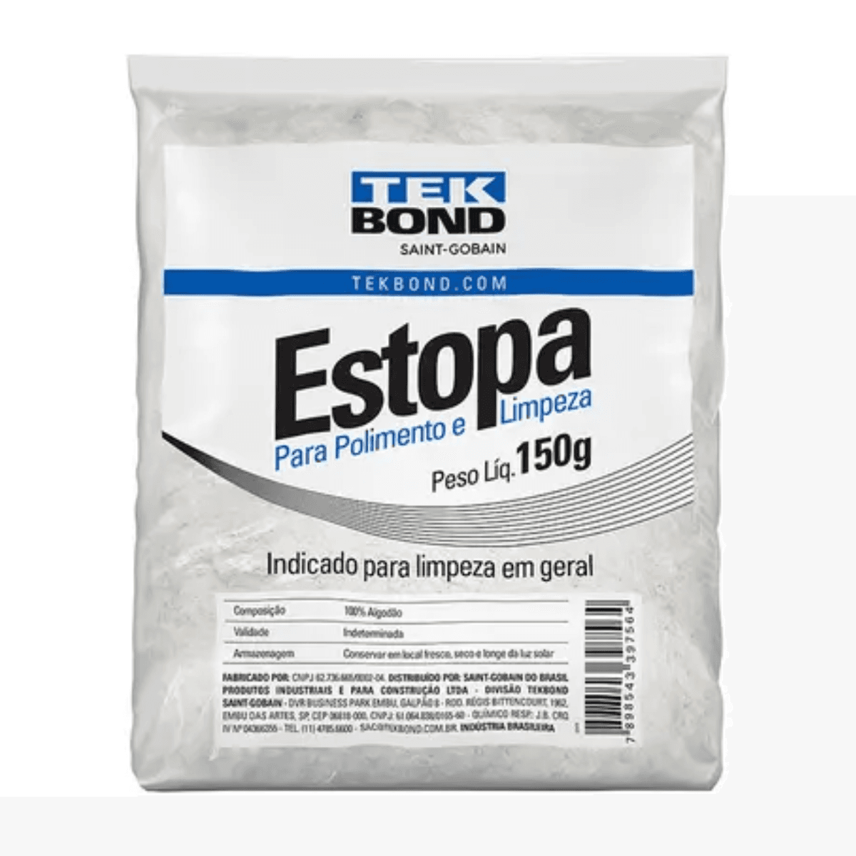 Estopa para Polimento e Limpeza 150G Tekbond