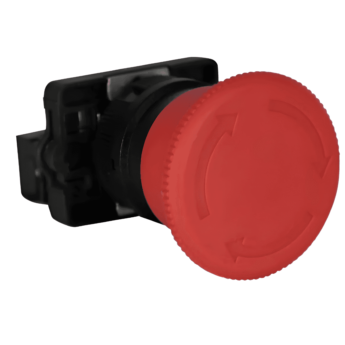 Botão de Emergência Cogumelo Vermelho 40mm 1NF