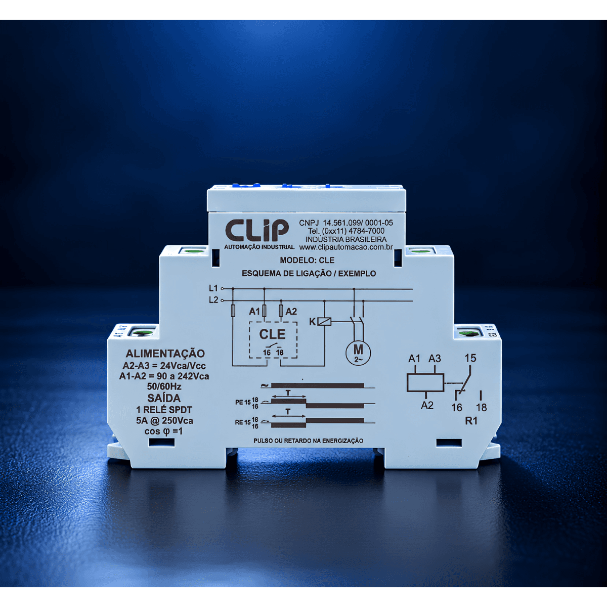 Temporizador CLE 24VCA/VCC E 90-242VCA – Clip