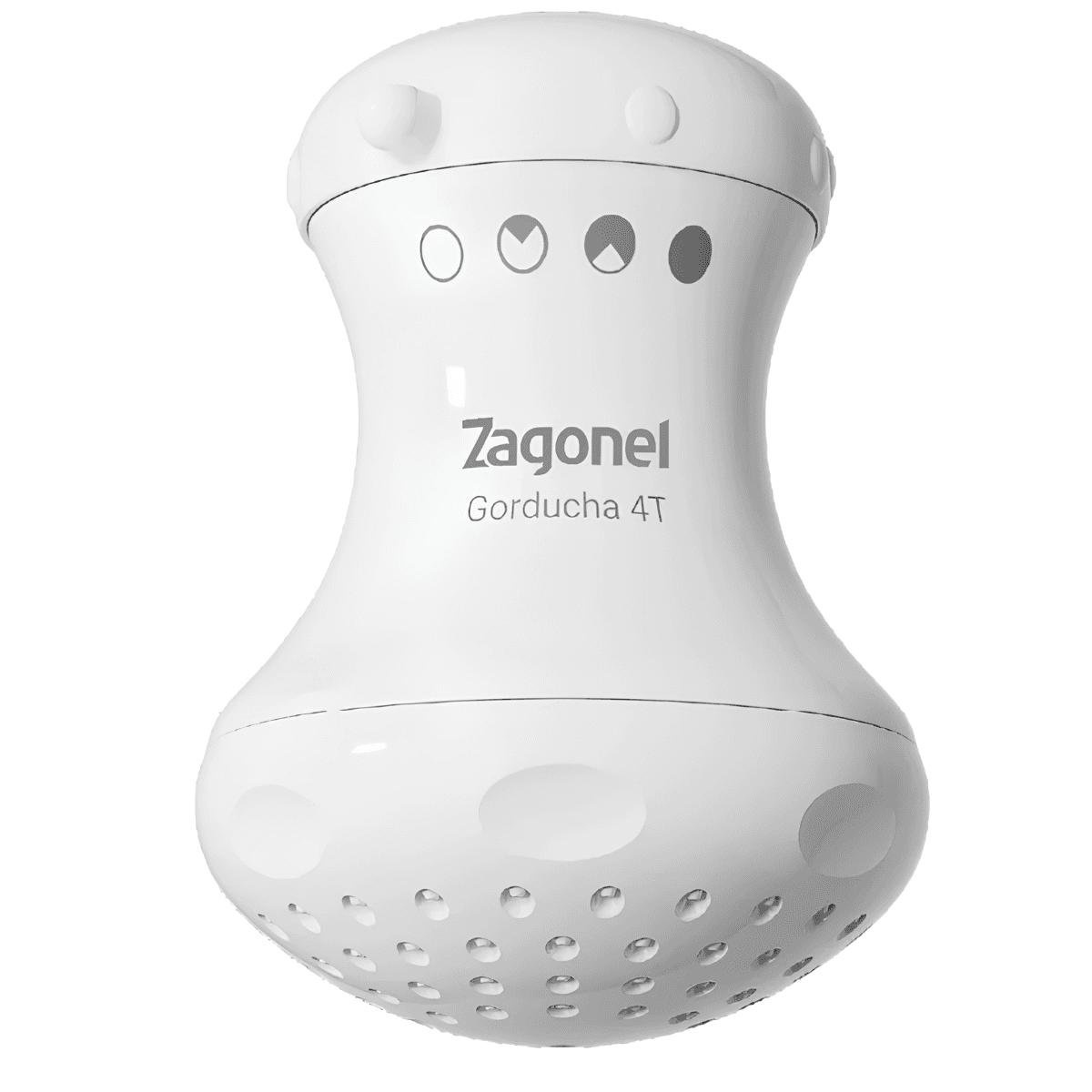 Ducha Gorducha 4 Temperaturas 5700W 220V Branca com Cano Zagonel