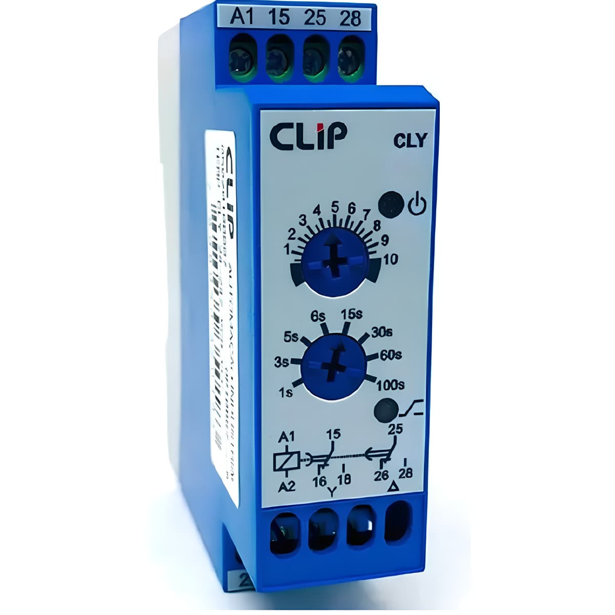 Temporizador CLY 24VCA/VCC e 90-242VCA - Clip