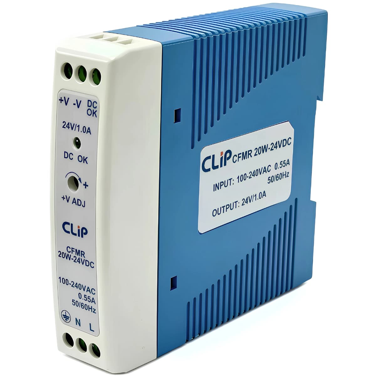 Fonte Chaveada Clip CFMR, Saída: 24 Vcc / 1,0 A / 20 W | Entrada: 100–240 Vca