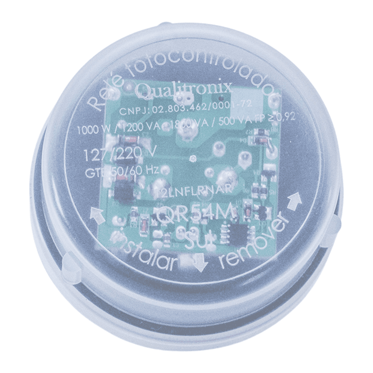 Relé Fotocélula Qualitronix Com Foto Para Base QR54 127/220V