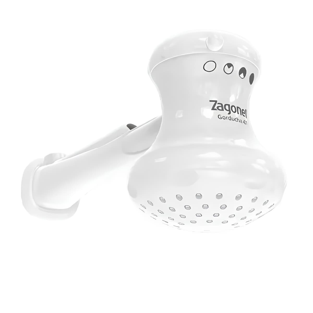 Ducha Gorducha 4 Temperaturas 5700W 220V Branca com Cano Zagonel