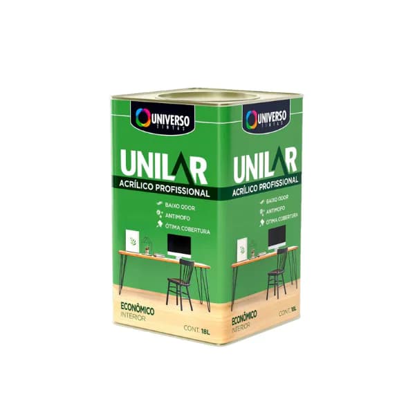 Tintas Unilar Acrilíco Branco Gelo- Balde Oval 18L Ut
