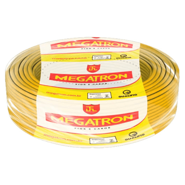 Cabo Flexível Amarelo 750v 6,00 Mm 100m - Megatron