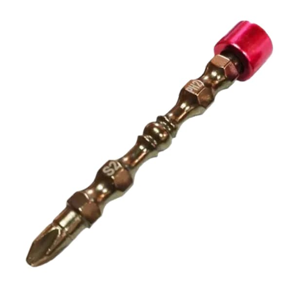 Bit Ponteira Dupla Torção Com Limitador Removível Imã Potente 1/4" PH2 x 65mm