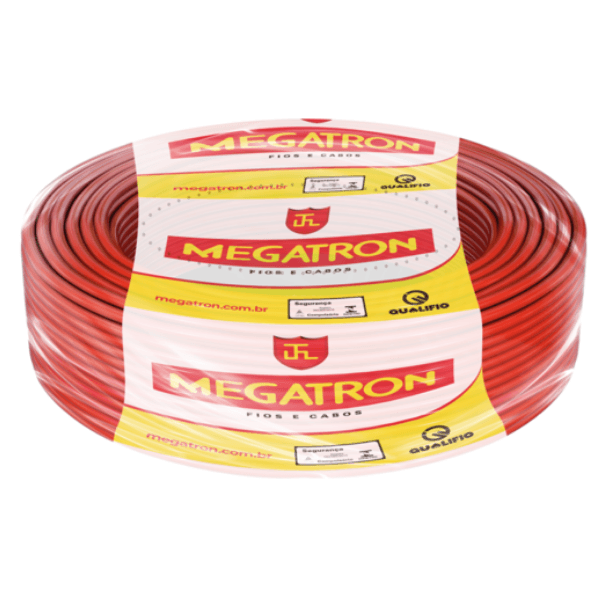 Cabo Flexível Vermelho 750v 6,00 Mm 100m - Megatron