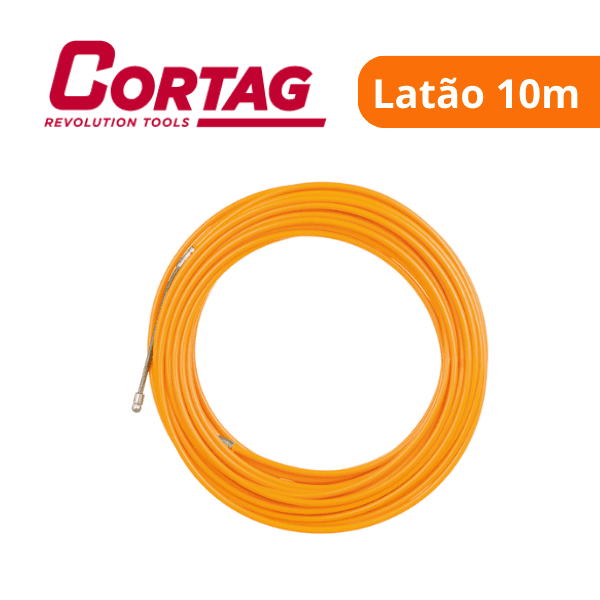 Passa Fios Alma Aço Ponteira Latão 10m – Cortag