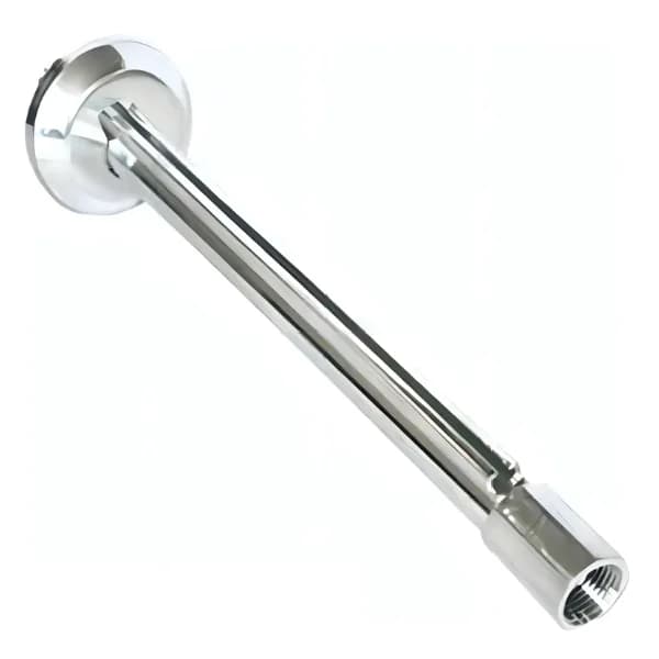 Braço Chuveiro 40cm Alumínio Com Canopla