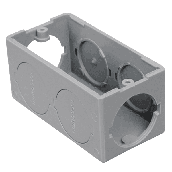 Caixa de Passagem Para Eletroduto PVC Cinza 4x2 - Hidrossol