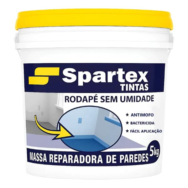 Massa Lisa Repara Umidade De Rodapé 5kg - Spartex