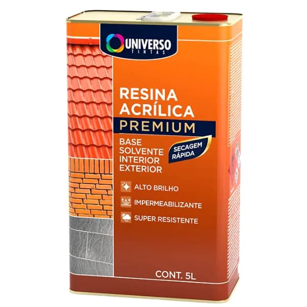 Resina Acrílica Incolor Premium 5L - Universo