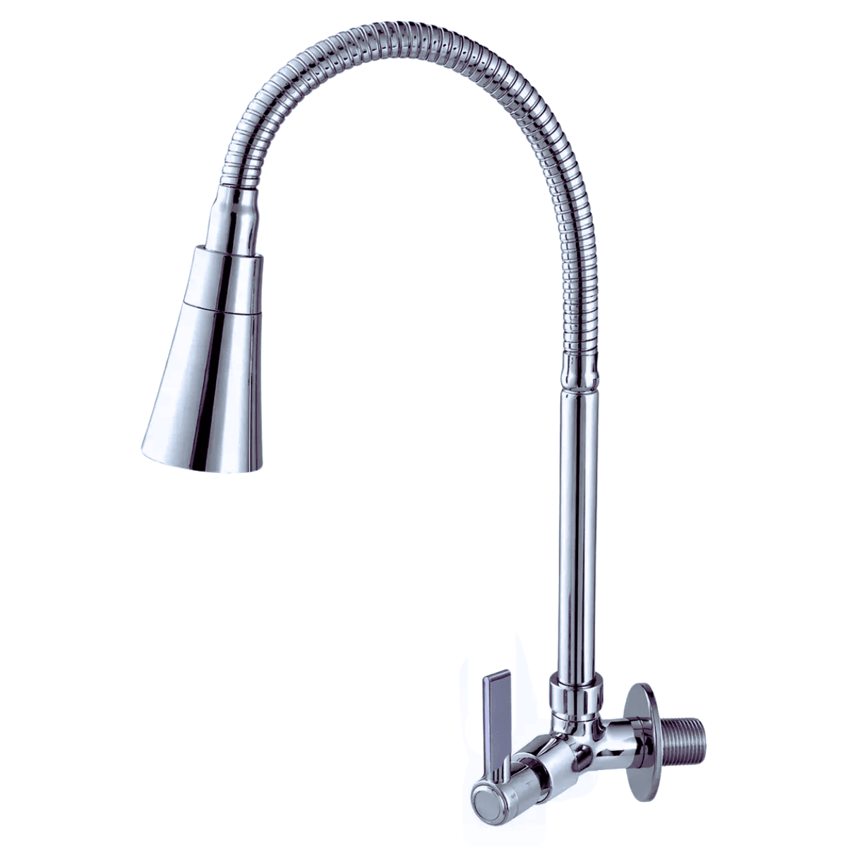 Torneira Gourmet Cozinha Parede Bica Flexível Jato Duplo 1/4 de Volta - Fauzi