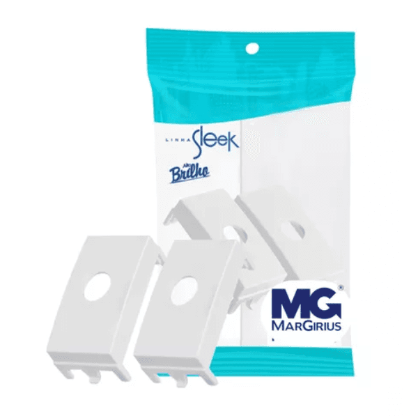 Módulo Saída De Fio 2 Unidades Branco Sleek Margirius