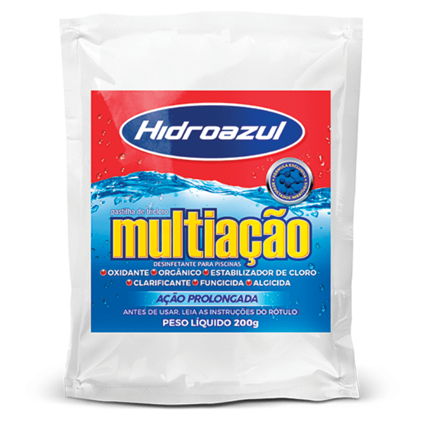 Pastilha Multiação Para Tratamento De Piscina Hidroazul