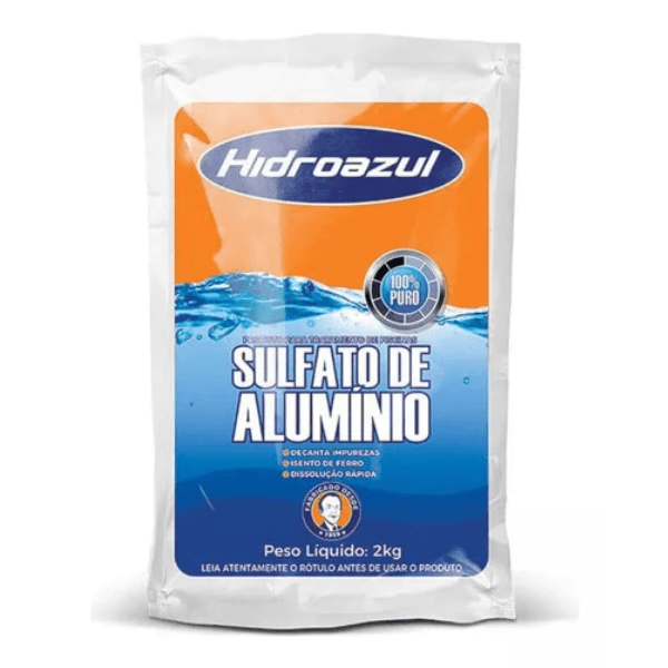 Sulfato De Alumínio Fino Decantador Para Piscina 2kg – Hidroazul