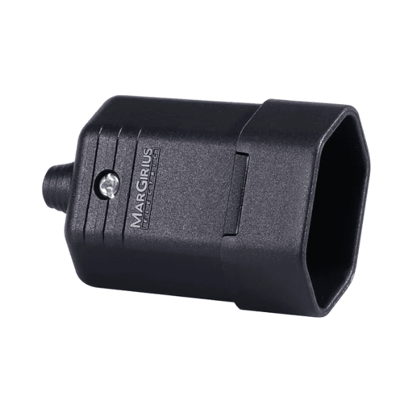 Tomada Plug Preta 2P+T 10A Com Prensa Cabo TMD11-3 – Margirius