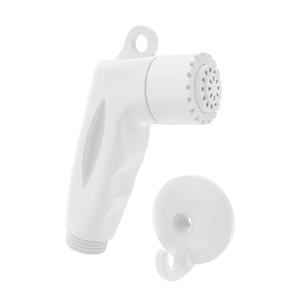Ducha Branco S/ Gatilho C/ Crivo Branco Pop C/ Suporte Blister C/ 1 Peça – Blukit