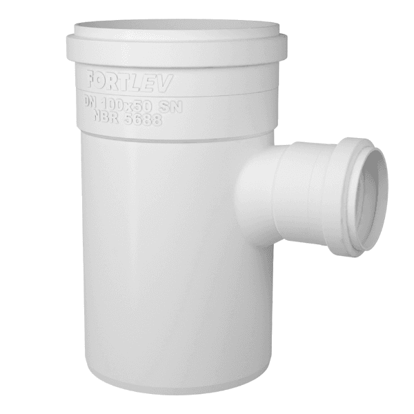 Tê De Redução Para Esgoto SN DN 150×100 – Fortlev