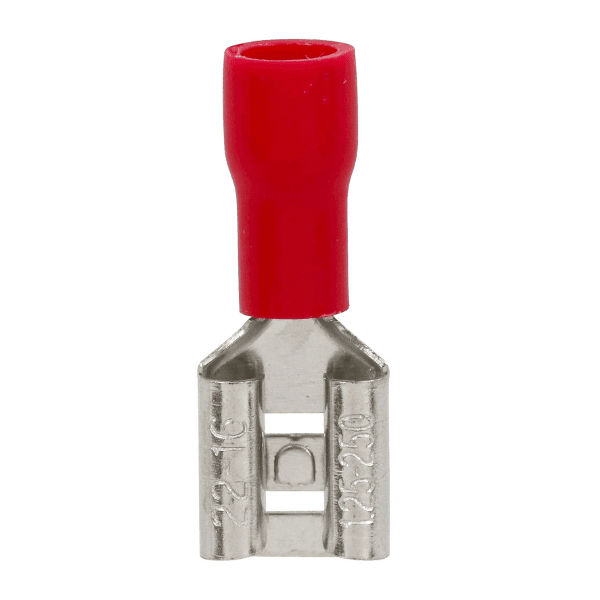 Terminal Fêmea Pré-isololado Vermelho 0,5×1,5mm 20 Peças Sfor
