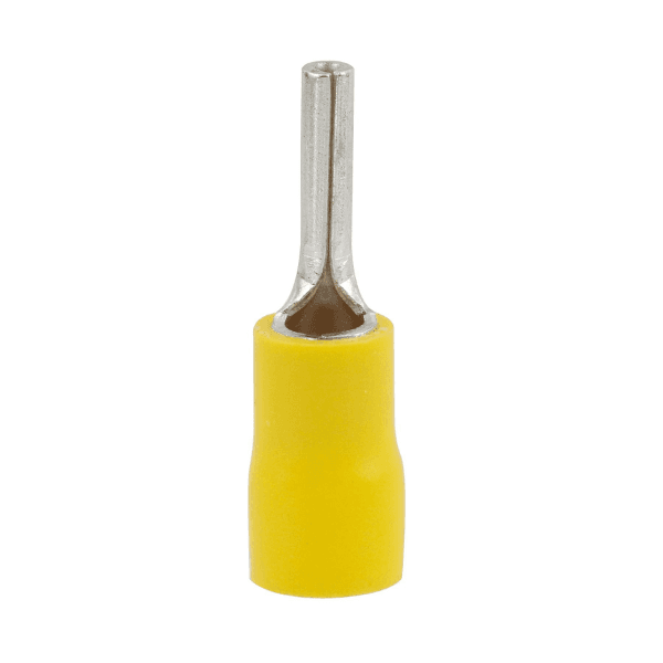 Terminal Pino Pré-isolado Amarelo 4,0×6,0mm C13 20 Peças Sfor