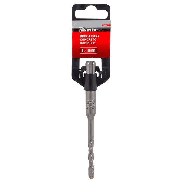 Broca Para Concreto, 6 X 110 mm, Encaixe Tipo Sds Plus, 1 Pc Mtx
