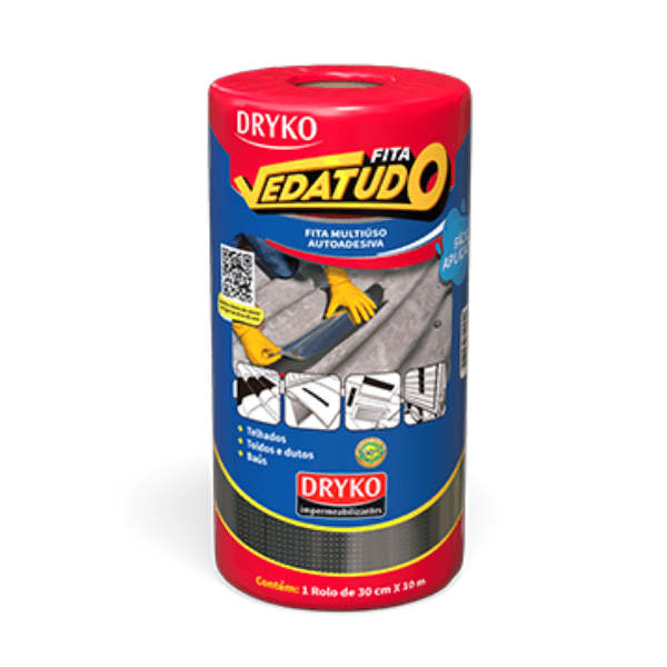 Fita Multiuso Dryko Aluminizada Vedatudo 10mx30cm