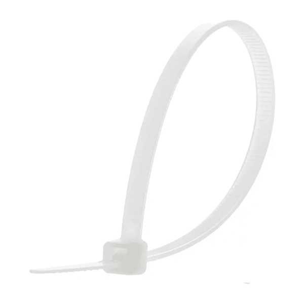 Abraçadeira De Nylon Branca 3,6mmx250mm Com 100 Peças – Melfi
