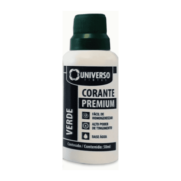 Corante Líquido Para Tinta Pigmento Verde 50ml – Universo