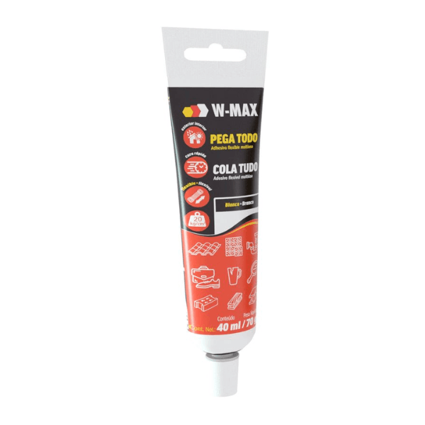 Cola Tudo W-Max Branco 40ml/70g – Wurth