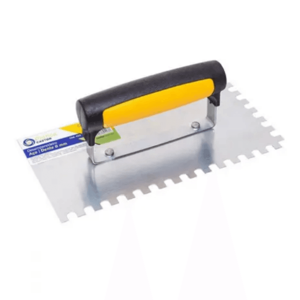 Desempenadeira de Aço Dentada 10x24cm – Castor