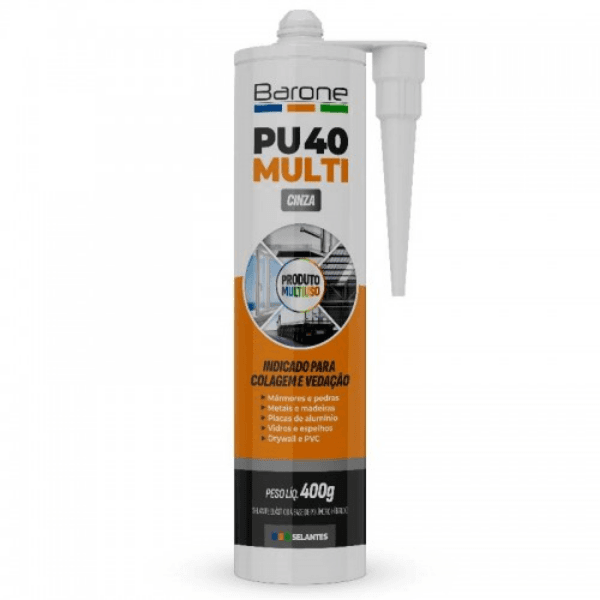 Cola Pro PU 40 Cinza 400g – Barone