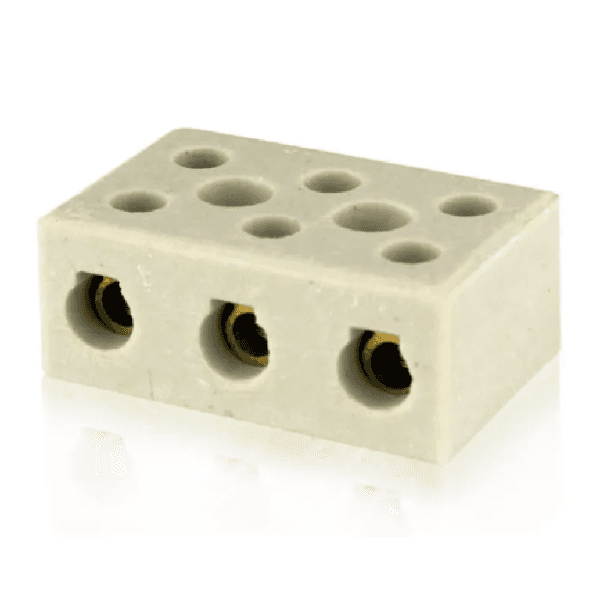 Conector De Porcelana 3 Polos 16mm – Foxlux