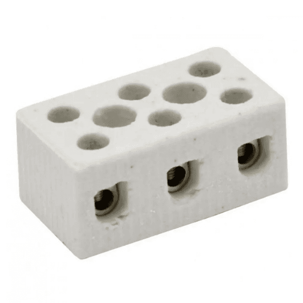 Conector Porcelana 3 Polos 6mm – Brasfort