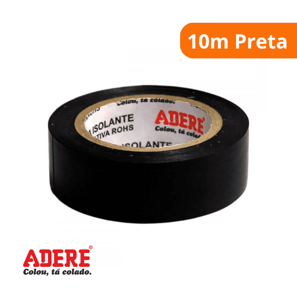 Fita Isolante 10m Preta – Adere