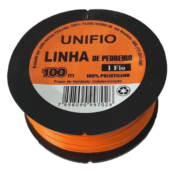 Linha Para Pedreiro 1 Fio 50m Laranja – Unifio