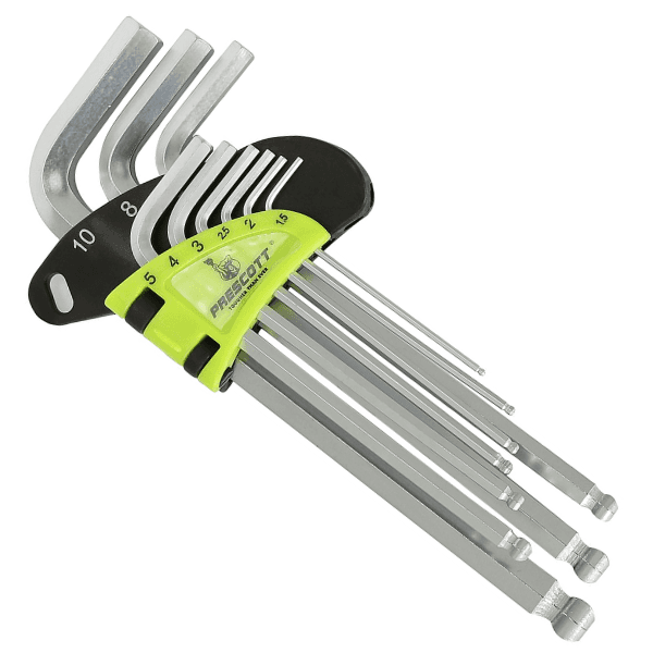 Jogo De Chaves Torx Esfera Com 9 Peças – Prescott