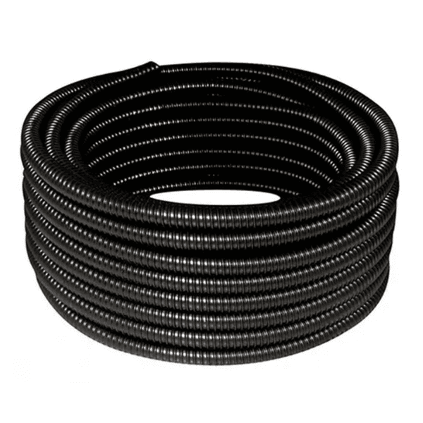 Conduite Espiral Reforçado PVC Preto 1″x25m