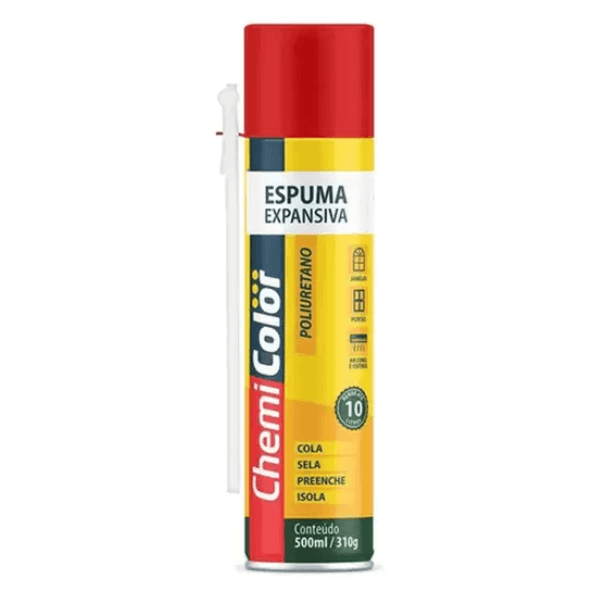 Espuma Expansiva Poliuretano 500ML/280G – Chemicolor