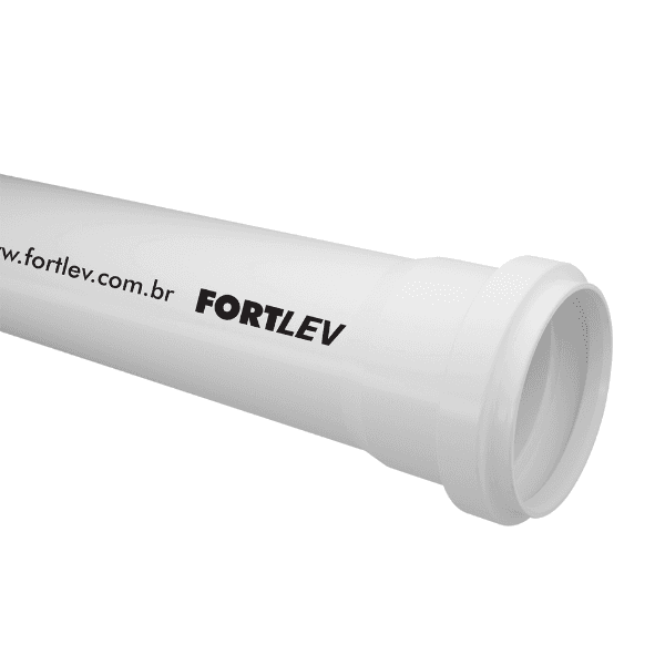 Tubo Esgoto Cano PVC DN 200mm SN Barra 6m Fortlev