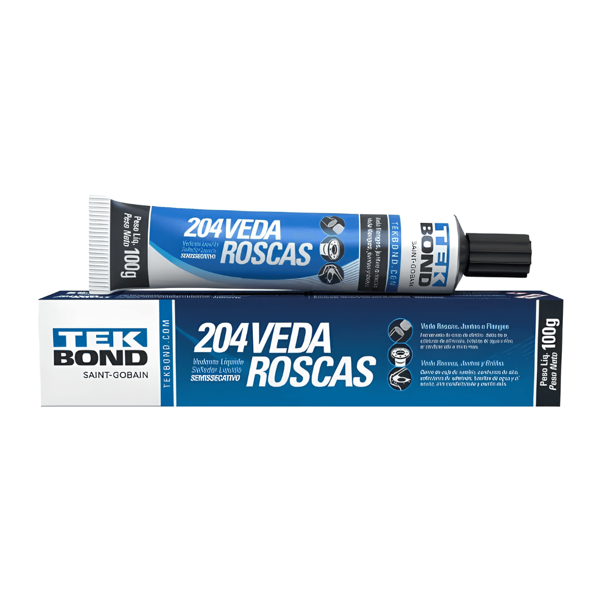 Veda Rosca Vedante Líquido 204 de 100g Resistente Agua E Óleo