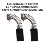 Escova de Carvão Esmerilhadeira CB 152/CB 153/9607/9105/9209 / Serra Circular 5900-B/5007-MG - Imagem 2