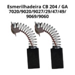 Par Escova de Carvão Esmerilhadeira CB 204 / GA 7020/9020/9027/29/47/49/ 9069/9060 - Imagem 2